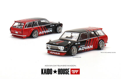 Kaido House 1:64 Datsun KAIDO 510 Wagon ADVAN - Regular & Chase PAIR