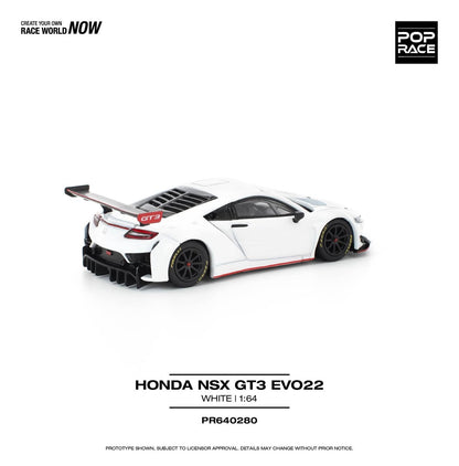 Pop Race 1:64 Honda NSX GT3 EVO22 - White