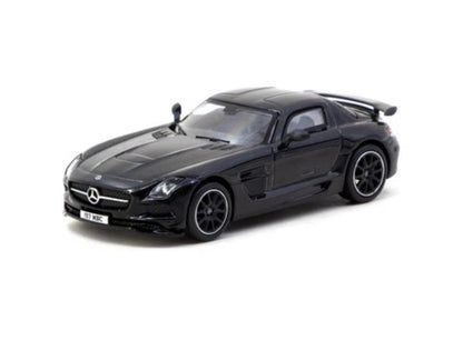 Tarmac Works 1:64 Mercedes-Benz SLS AMG Coupé Black Series Black Metallic - Singapore Special Edition - GLOBAL64