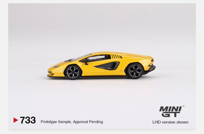 MiniGT 1:64 Lamborghini Countach LPI 800-4 New Giallo Orion – MiJo Exclusive #733