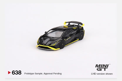 MiniGT 1:64 Lamborghini Huracán STO Nero Noctis - MiJo Exclusive #638