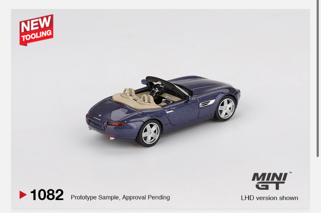 MiniGT 1:64 BMW Z8 Alpina Alpine Blue #1082