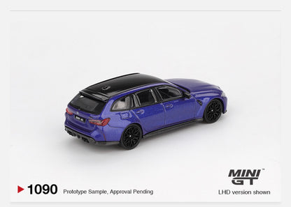 MiniGT 1:64 BMW M3 Competition Touring Portimao Blue Metallic #1090