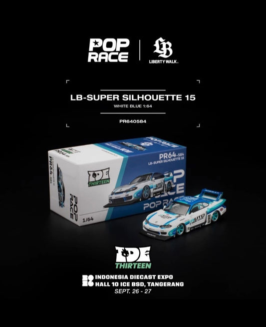 Pop Race 1:64 2026 IDE Exclusive LB Super Silhouette Silvia S15 Auto Finesse
