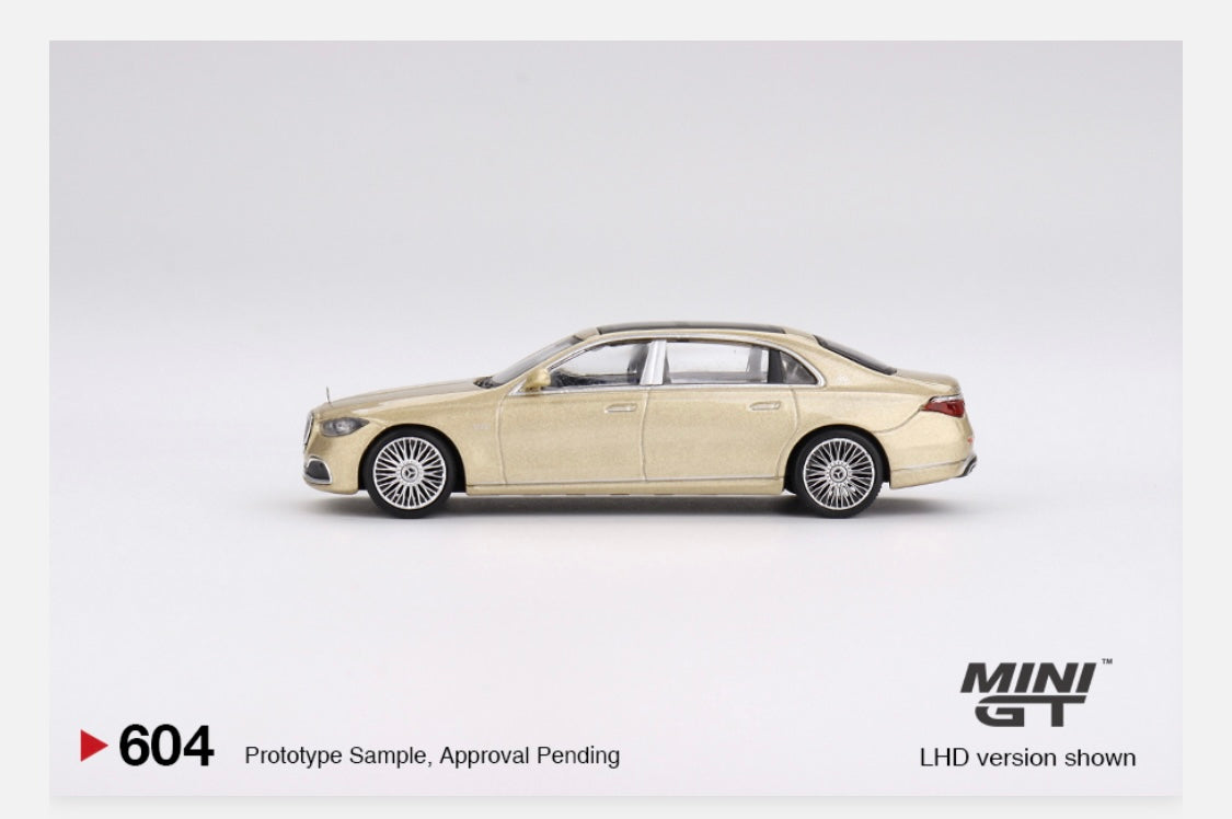 MiniGT 1:64 Mercedes-Maybach S680 Champagne Metallic - MiJo Exclusive #604