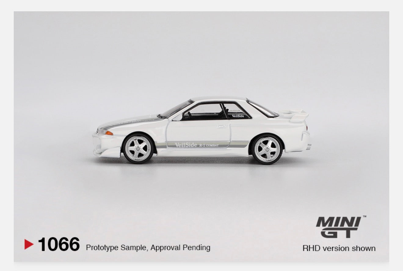 MiniGT 1:64 Nissan Skyline GT-R (R32) VeilSide Combat C-I White #1066