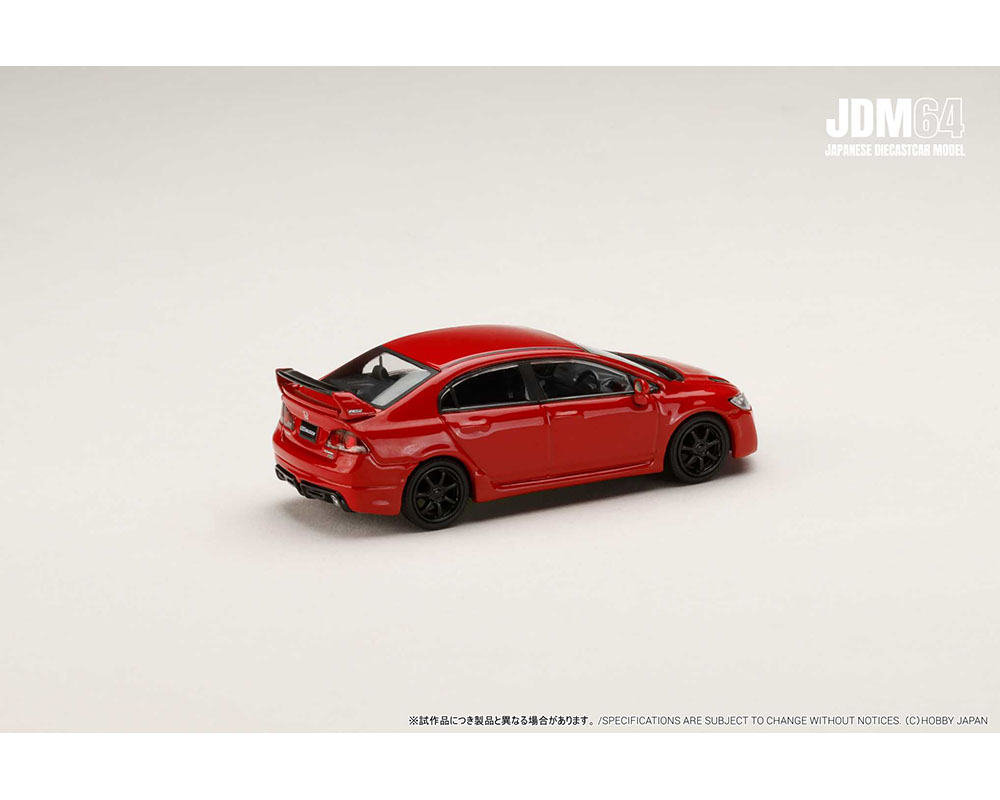 Hobby Japan 1:64 Honda Mugen Civic RR (FD2) – Milano Red – MiJo Exclusive