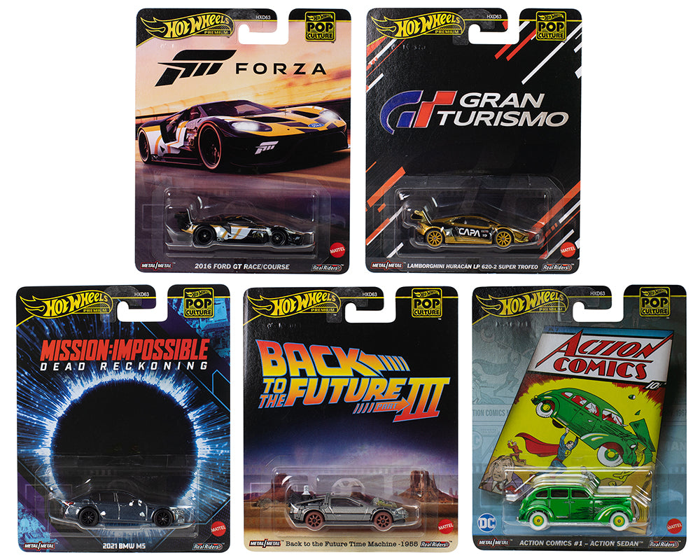 Hot Wheels 1:64 2025 Pop Culture L Case Assortment Set Of 5