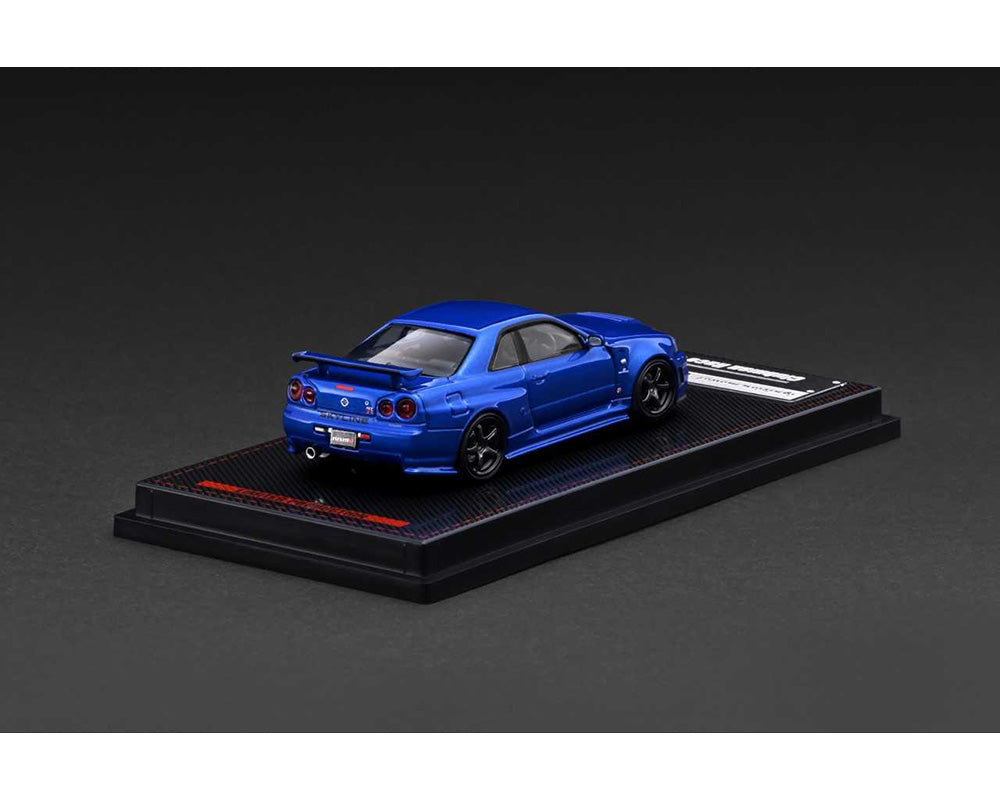 Ignition Model 1:64 Nissan Skyline GT-R (BNR34) Nismo – Blue Metallic