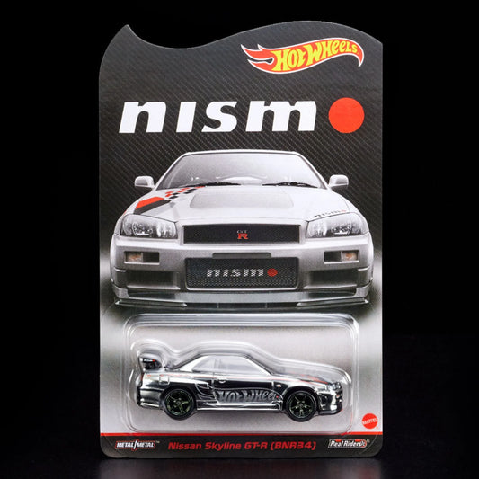 Hot Wheels 1:64 RLC Red Line Club Exclusive Nissan Skyline GT-R R34 Nismo - Spectraflame Black Chrome