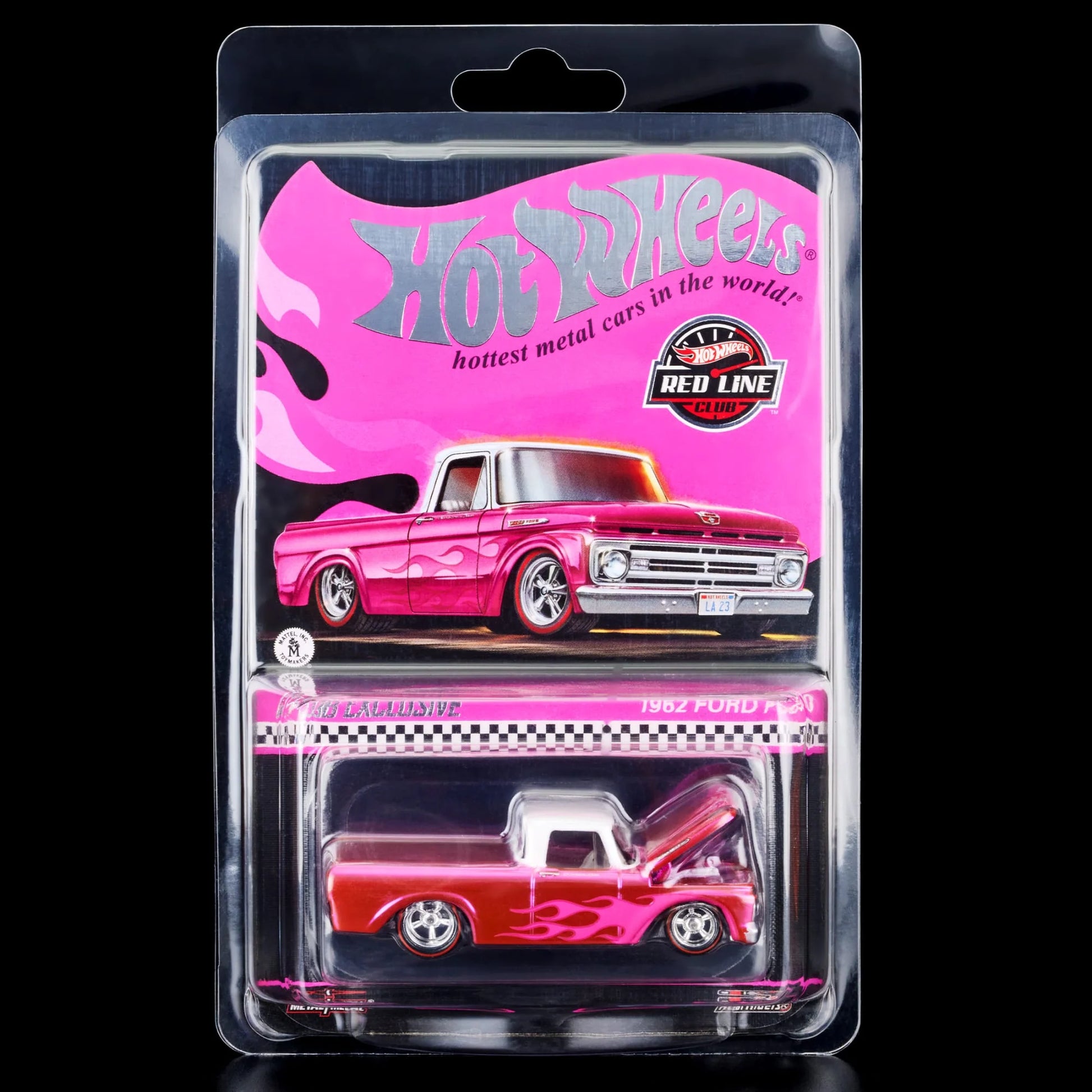 Hot Wheels 1:64 2023 RLC Red Line Club Exclusive Pink 1962 Ford