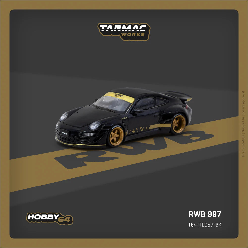 Tarmac Works 1:64 Porsche RWB 997 - Black