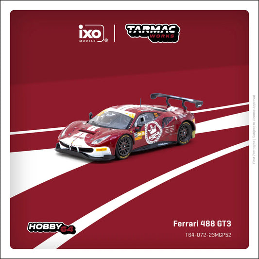 Tarmac Works 1:64 Ferrari 488 GT3 Macau GT Cup - FIA GT World Cup 2023 Harmony Racing Chen Weian