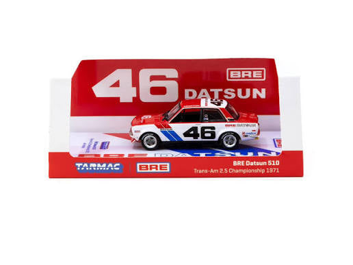 Tarmac Works 1:64 Datsun 510 Trans-Am 2.5 Champ 1971 #46 USA Special Edition