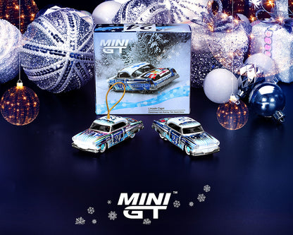 MiniGT 1:64 Lincoln Capri Christmas Hot Rod Set By Tim Sadchikov - 2024 Christmas Edition Limited Set #888