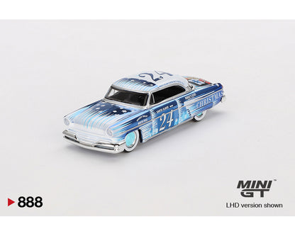 MiniGT 1:64 Lincoln Capri Christmas Hot Rod Set By Tim Sadchikov - 2024 Christmas Edition Limited Set #888