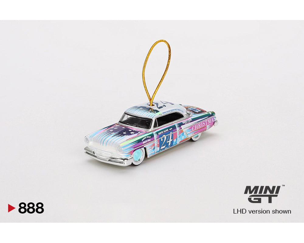 MiniGT 1:64 Lincoln Capri Christmas Hot Rod Set By Tim Sadchikov - 2024 Christmas Edition Limited Set #888