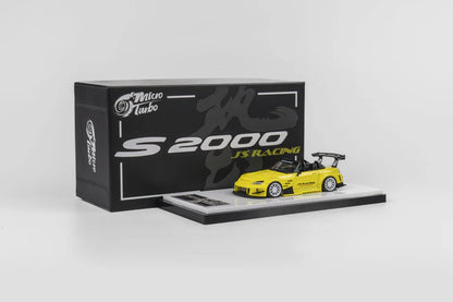 Micro Turbo 1:64 Custom S2000 J’s Racing - Indy Yellow Pearl