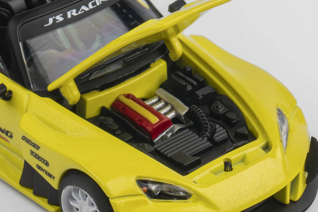 Micro Turbo 1:64 Custom S2000 J’s Racing - Indy Yellow Pearl