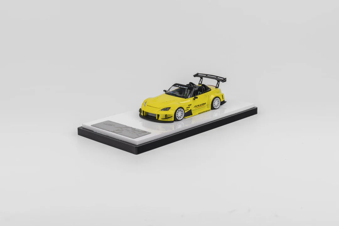 Micro Turbo 1:64 Custom S2000 J’s Racing - Indy Yellow Pearl