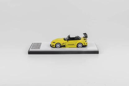 Micro Turbo 1:64 Custom S2000 J’s Racing - Indy Yellow Pearl