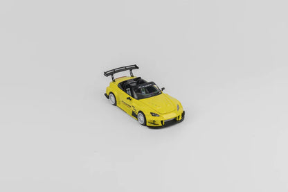 Micro Turbo 1:64 Custom S2000 J’s Racing - Indy Yellow Pearl