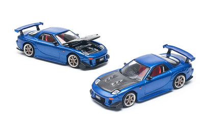 Pop Race 1:64 Mazda RX-7 FD3S RE-Amemiya Metallic Blue