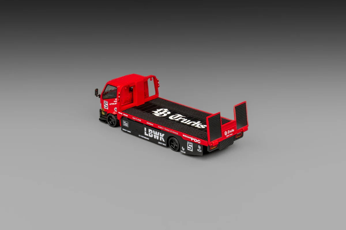 Micro Turbo 1:64 Super Silhouette Custom Tow Truck Red Black - Limited To 999pcs