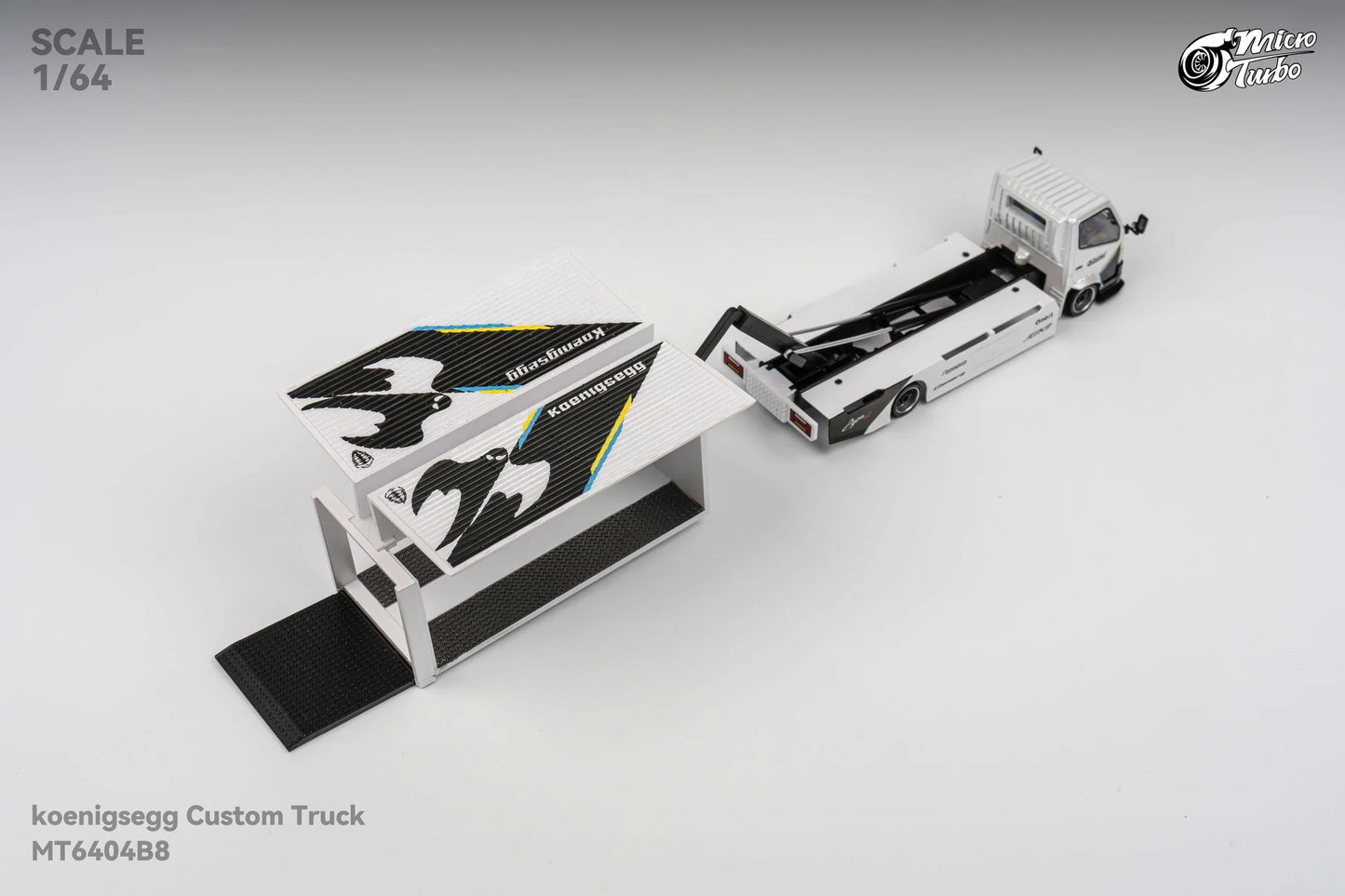 Micro Turbo 1:64 Custom Box Truck - Koenigsegg Livery