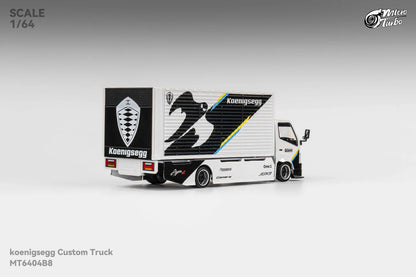 Micro Turbo 1:64 Custom Box Truck - Koenigsegg Livery