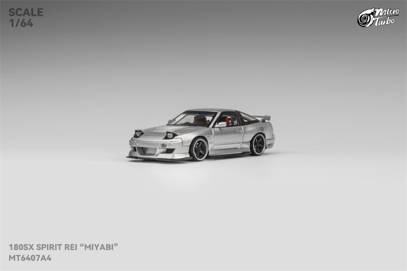 Micro Turbo 1:64 180SX Spirit Rei Miyabi - Metallic Silver