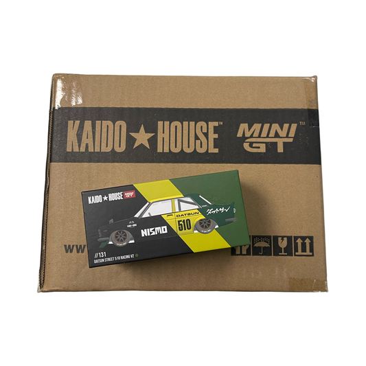 MiniGT X Kaido House 1:64 Datsun Street 510 Racing V2 – Black Yellow *SEALED CASE* KHMG131