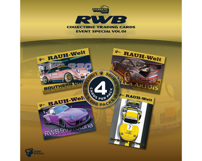 Tarmac Cards RWB Event Special Edition Collectible Trading Cards Vol. 01 – Limited Edition - BOX (10 Packs)