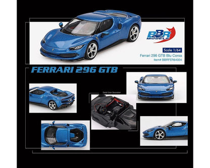BBR Models 1:64 Ferrari 296 GTB – Blu Corsa