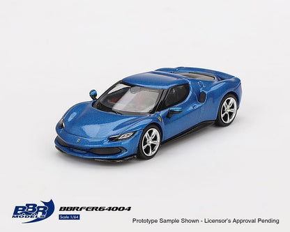 BBR Models 1:64 Ferrari 296 GTB – Blu Corsa