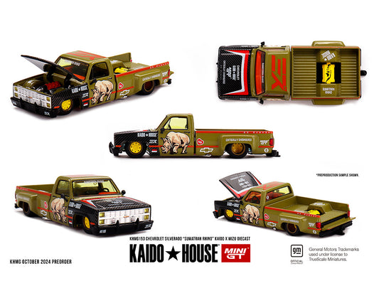 MiniGT X Kaido House X Mizu Diecast 1:64 Chevrolet Silverado “Sumatran Rhino”
