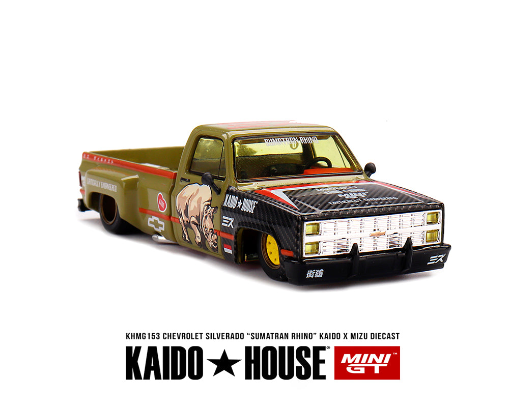 MiniGT X Kaido House X Mizu Diecast 1:64 Chevrolet Silverado “Sumatran Rhino”