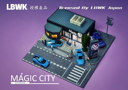 Magic City 1:64 Liberty Walk LBWK Street Scene Diorama Complete 4pc Set