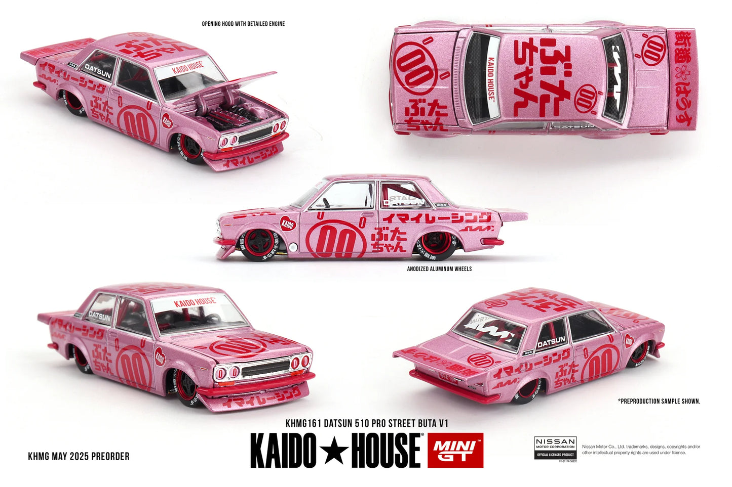 MiniGT X Kaido House 1:64 Datsun 510 Pro Street Buta V1