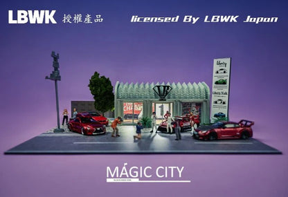 Magic City 1:64 Liberty Walk LBWK Street Scene Diorama Complete 4pc Set