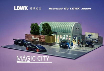 Magic City 1:64 Liberty Walk LBWK Street Scene Diorama Complete 4pc Set