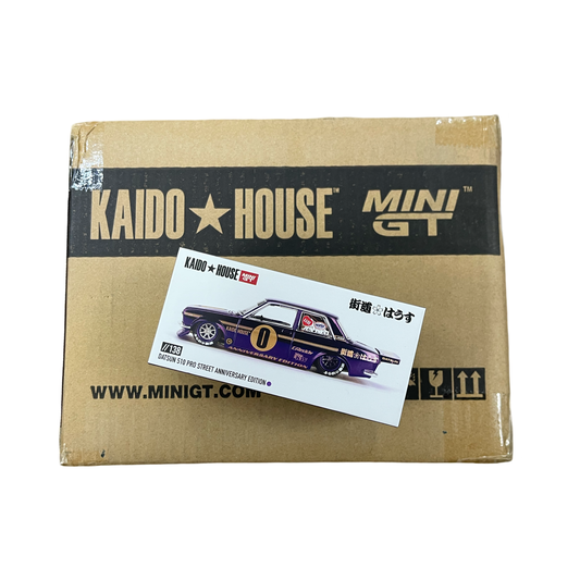 MiniGT X Kaido House 1:64 Datsun 510 Pro Street Anniversary Edition – Purple *Sealed Case*