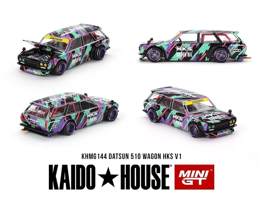 MiniGT X Kaido House 1:64 Datsun KAIDO 510 Wagon HKS V1