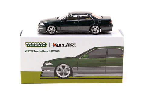 Tarmac Works 1:64 Vertex Toyota Mark II JZX100 – Green – Global64