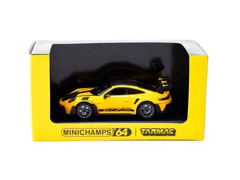 MiniChamps X Tarmac Works 1:64 Porsche 911 GT3 RS Signal Yellow
