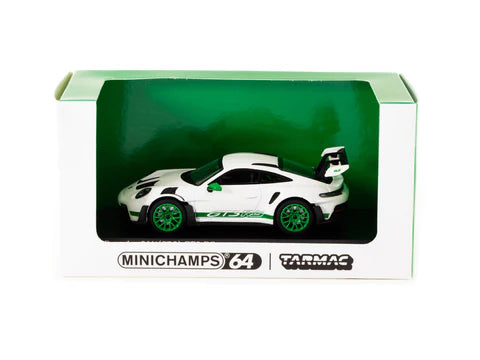 MiniChamps X Tarmac Works 1:64 Porsche 911 (992) GT3 RS White / Green