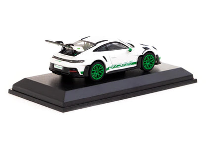 MiniChamps X Tarmac Works 1:64 Porsche 911 (992) GT3 RS White / Green