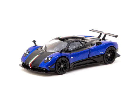 Tarmac Works 1:64 Pagani Zonda Cinque Blu Francia - GLOBAL64