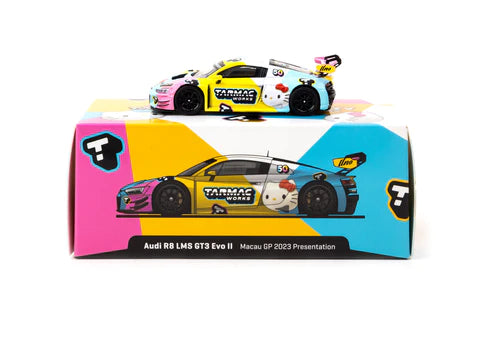 Tarmac Works 1:64 Audi R8 LMS GT3 Evo II Macau GP 2023 Presentation - Macau GP 2023 Special Edition - HOBBY64