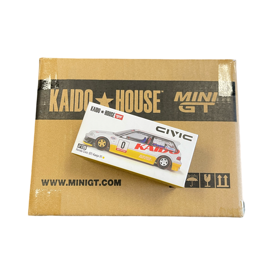 MiniGT X Kaido House 1:64 Homda Civic EF Kanjo V1  *SEALED CASE* KHMG139